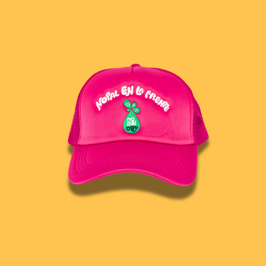 Nopal en la Frente Trucker Hat (Pink)